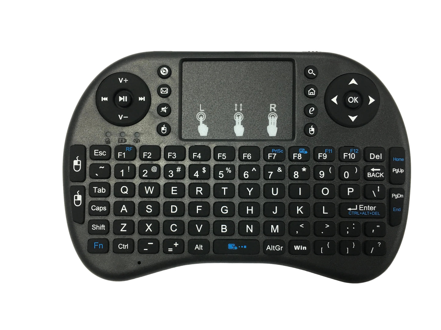 clavier sans fil mini noir avec pad querty