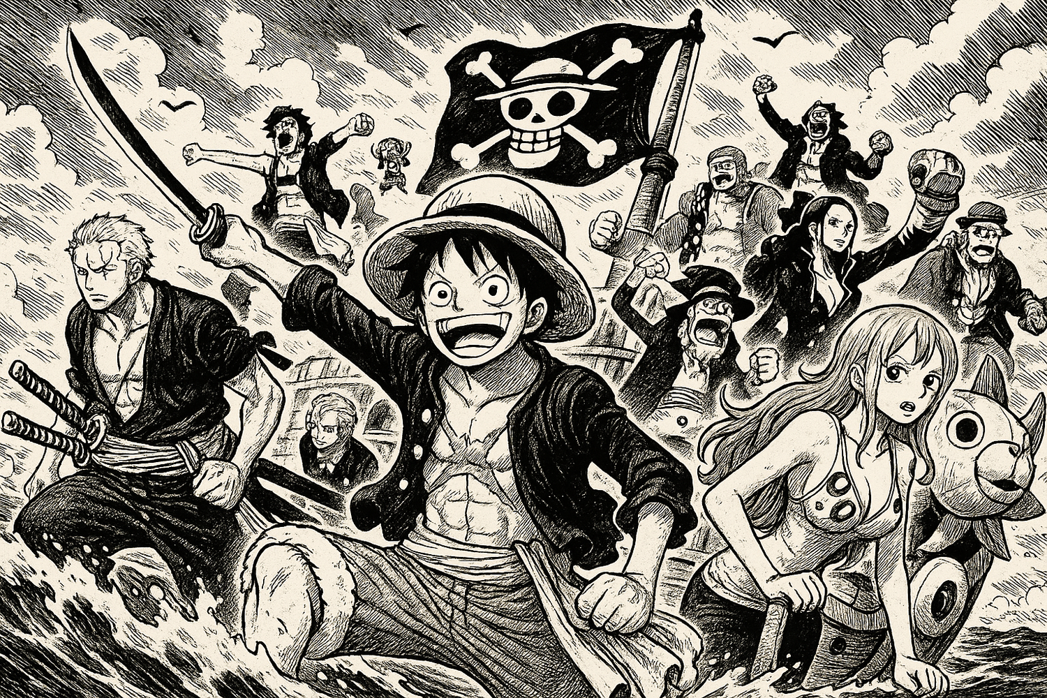 Accessoires One Piece à l’effigie de Luffy et son équipage