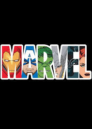 Logo Marvel officiel – univers super-héros, Avengers, Spider-Man, Iron Man, Thor, Hulk, comics et produits dérivés