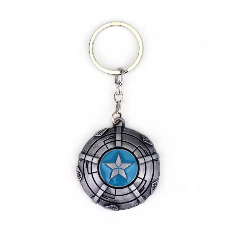 Porte-clés bouclier Captain America collection geek Avengers.