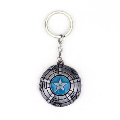 Porte-clés bouclier Captain America collection geek Avengers.