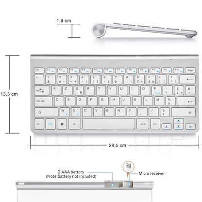 Clavier sans fil à pile 