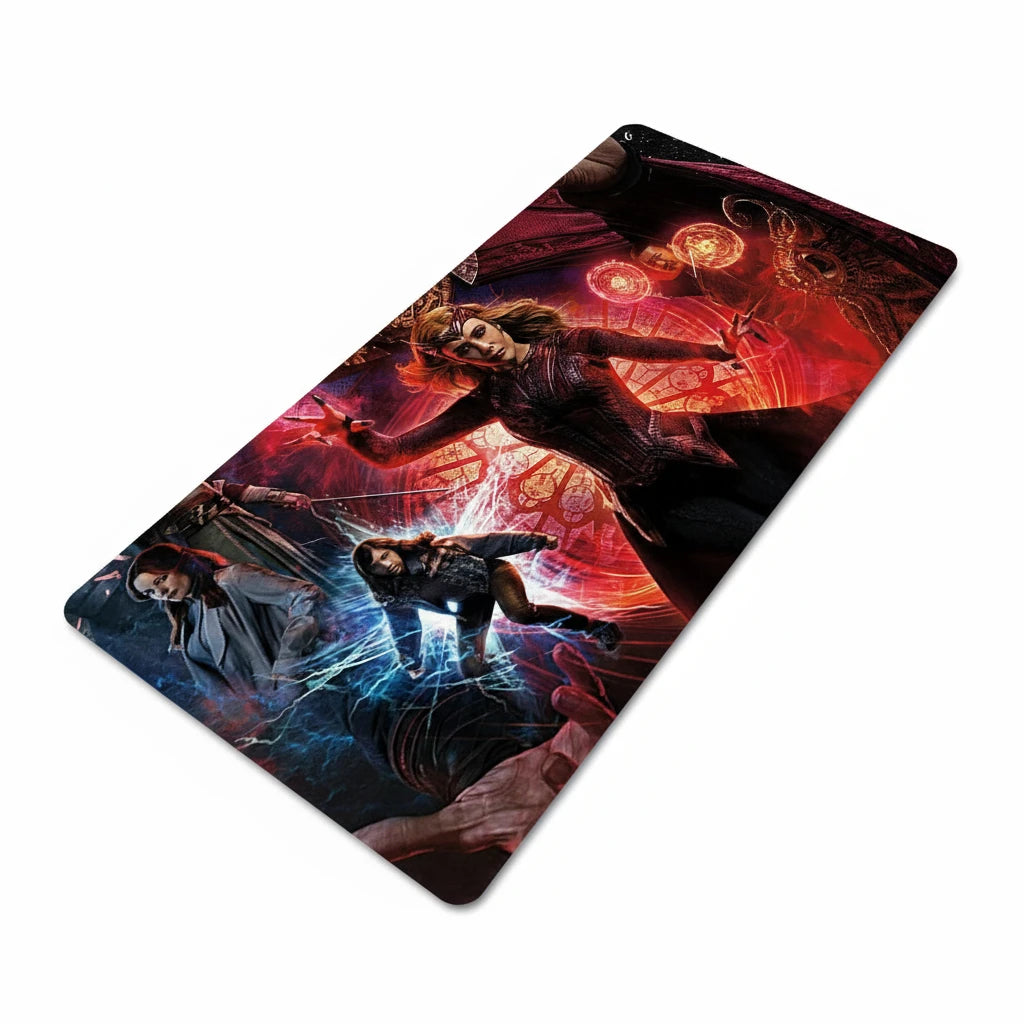 Tapis de bureau gaming Marvel – design Scarlet Witch en impression 6 couleurs haute qualité