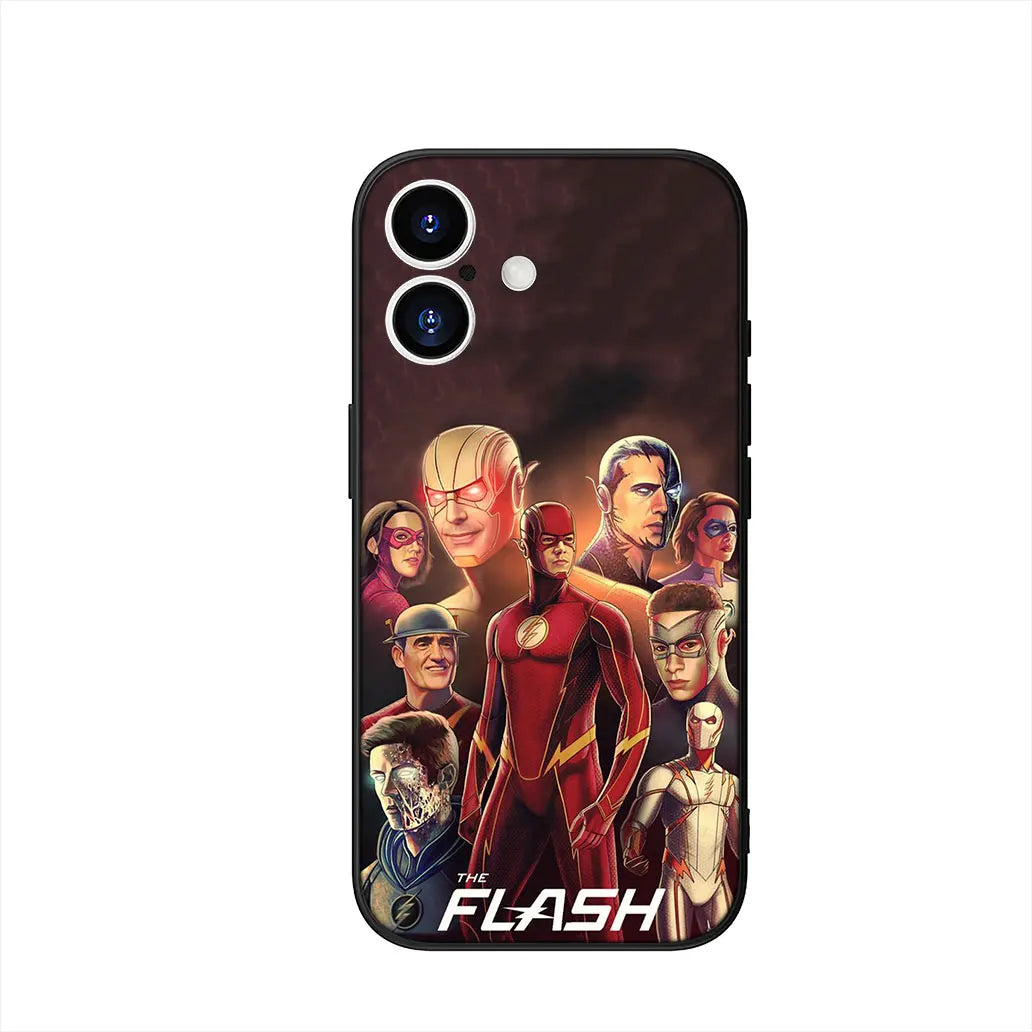 Coque iPhone SE The Flash silicone transparent décoratif