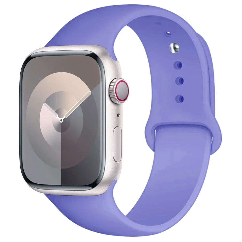 Bracelet sport homme pour Apple Watch – silicone noir