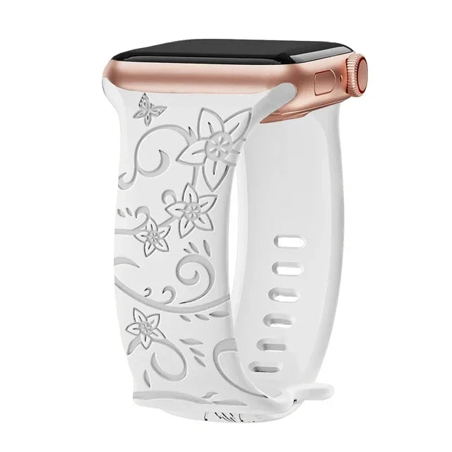 Bandeau iWatch 45 mm en silicone doux – style sportif