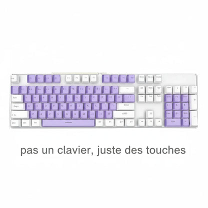 Keycaps ABS rétroéclairés pour clavier de bureau et gaming