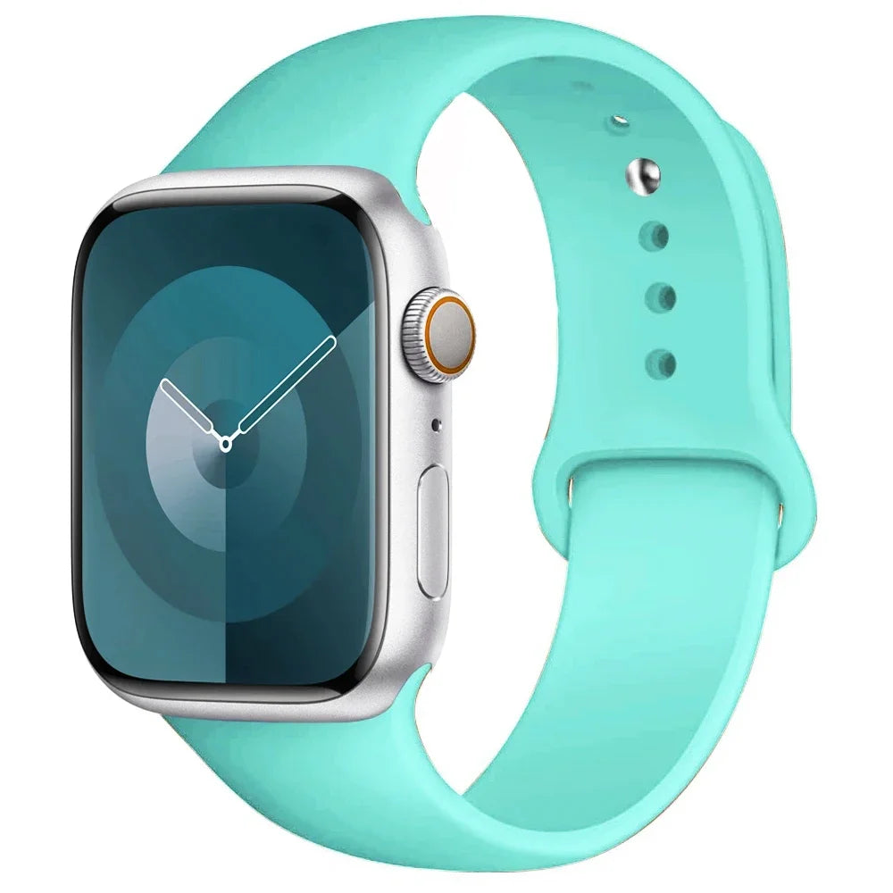 Bracelet iWatch Series 7 – silicone noir classique