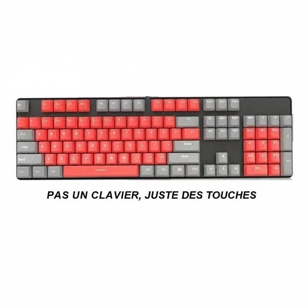 Keycaps ergonomiques pour clavier mécanique PC gamer