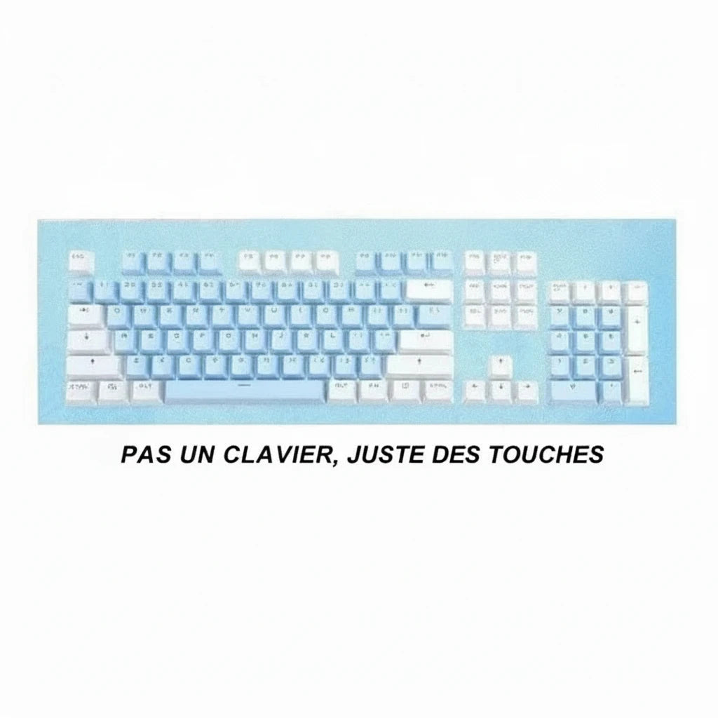 Keycaps ABS pour clavier mécanique longue durée