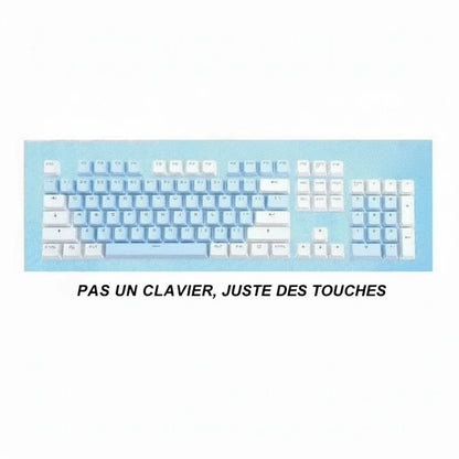 Keycaps ABS pour clavier mécanique longue durée