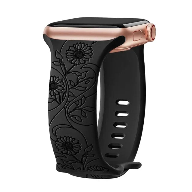 Bracelet Apple Watch 45 mm – silicone souple et durable