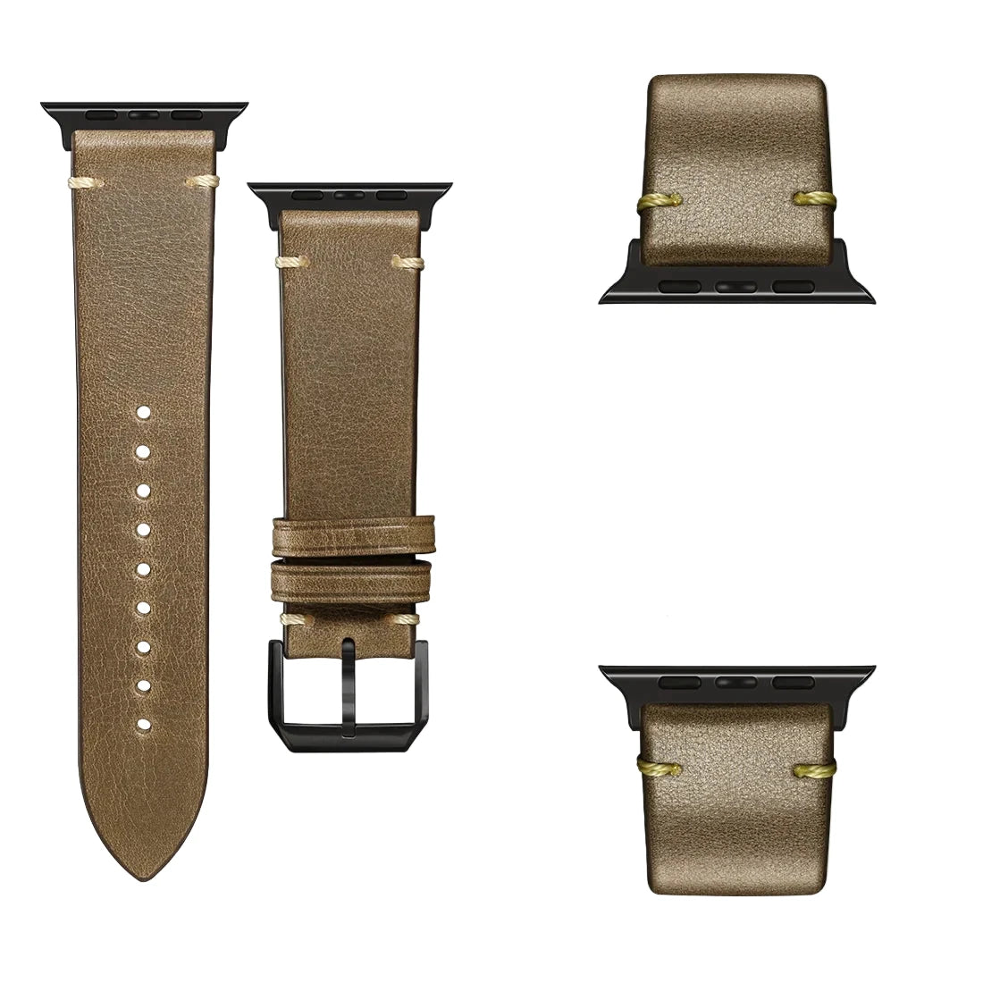 Bracelet en cuir élégant pour Apple Watch SE – style intemporel