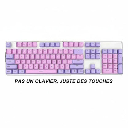 Keycaps universels en ABS pour clavier rétroéclairé