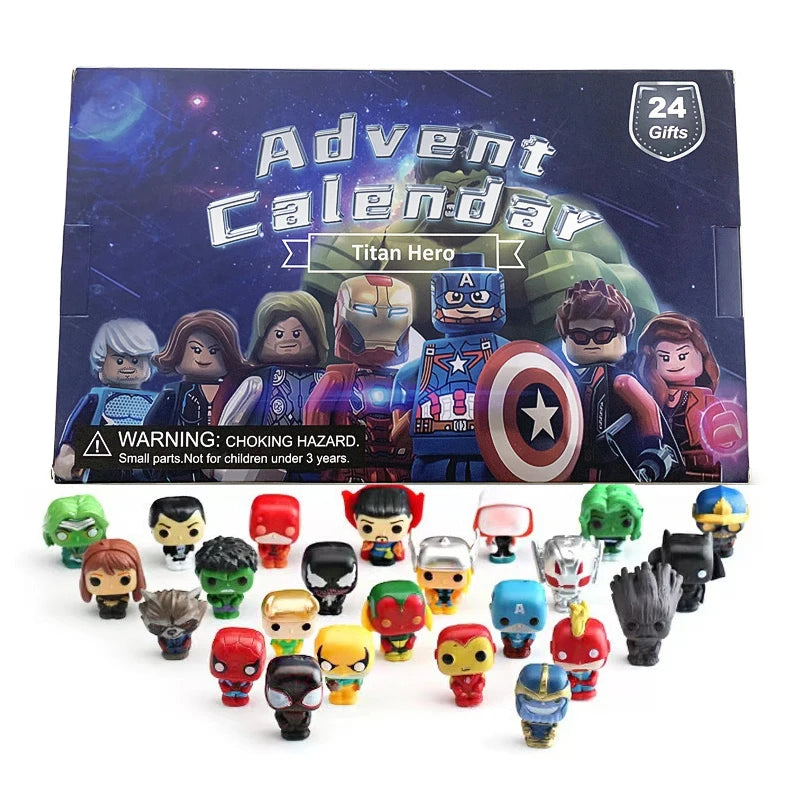 Figurines mini Q Marvel – Spiderman, Iron Man, Hulk et Captain America