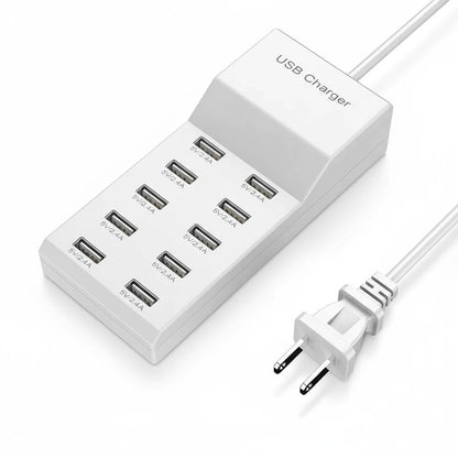 Station de charge USB 10 ports EDUP avec écran LCD et charge rapide