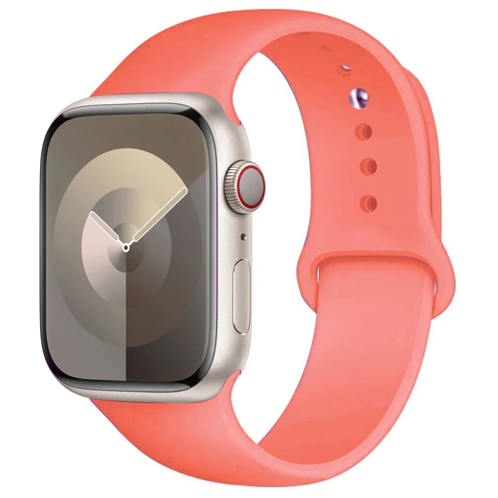 Bracelet silicone coloré – compatible Apple Watch SE
