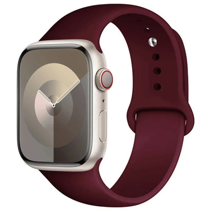 Bracelet silicone noir pour Apple Watch 45 mm – classique