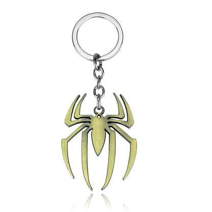 Porte-clés Spider-Man Avengers en alliage, cadeau geek pour fans Marvel.