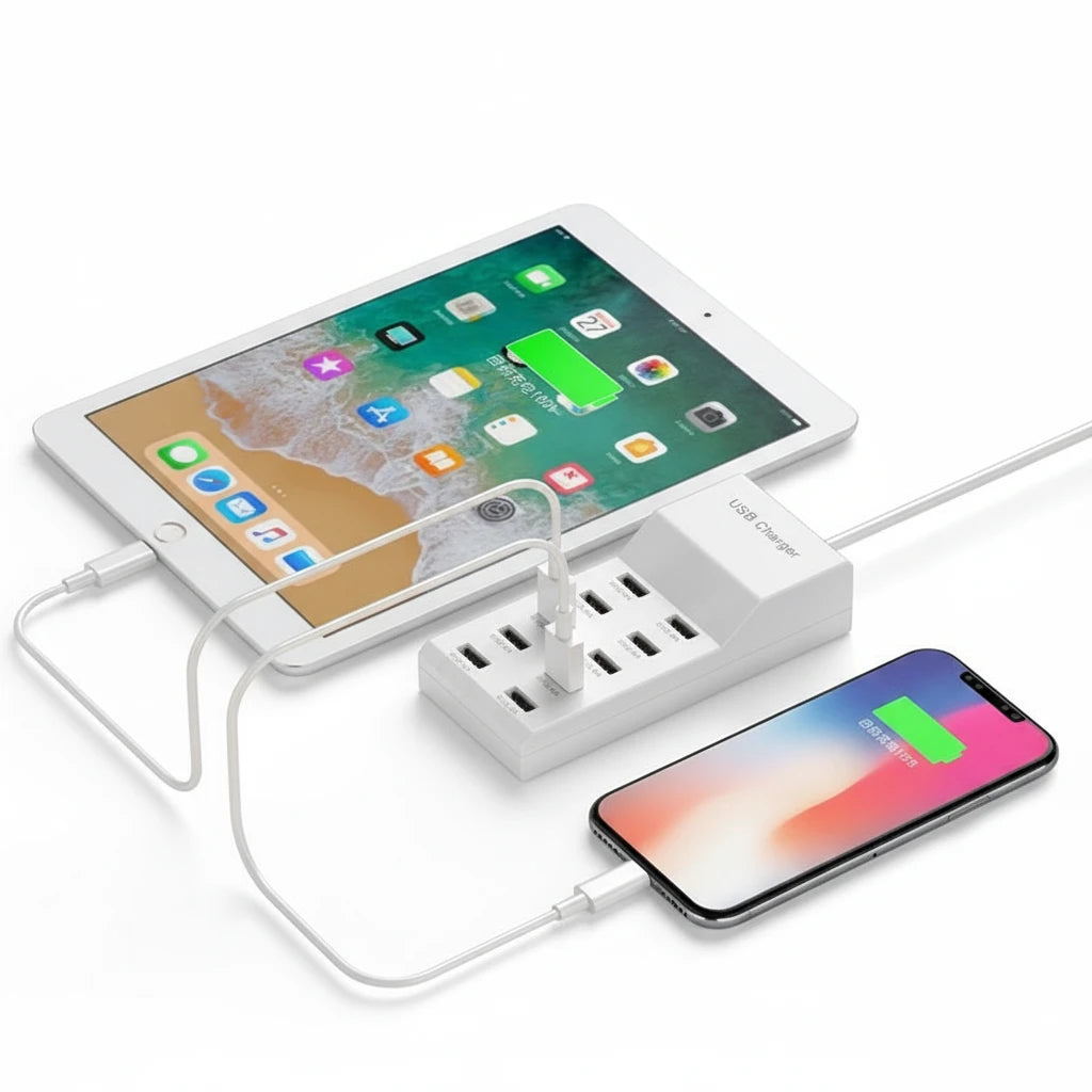 Chargeur multiprise USB 5V 8A intelligent avec protection intégrée