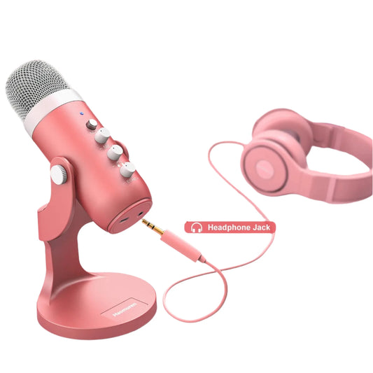 micro gamer rose casque jack