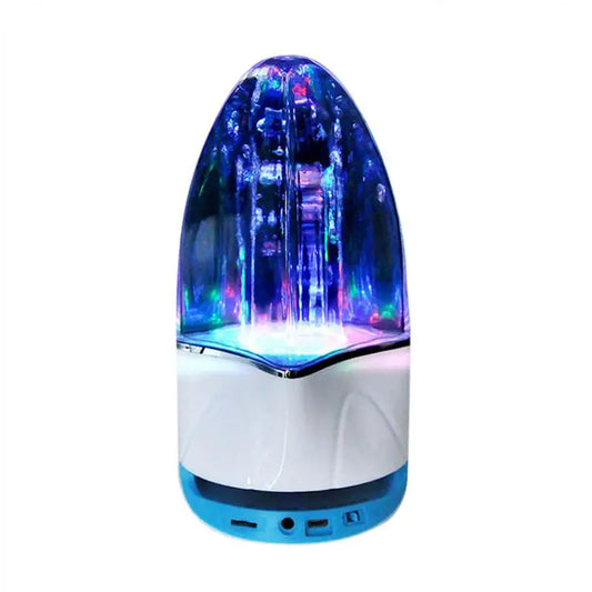 enceinte bluetooth fontaine lumière led