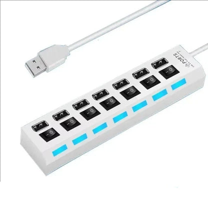 Hub USB 7 ports haute compatibilité Plug & Play