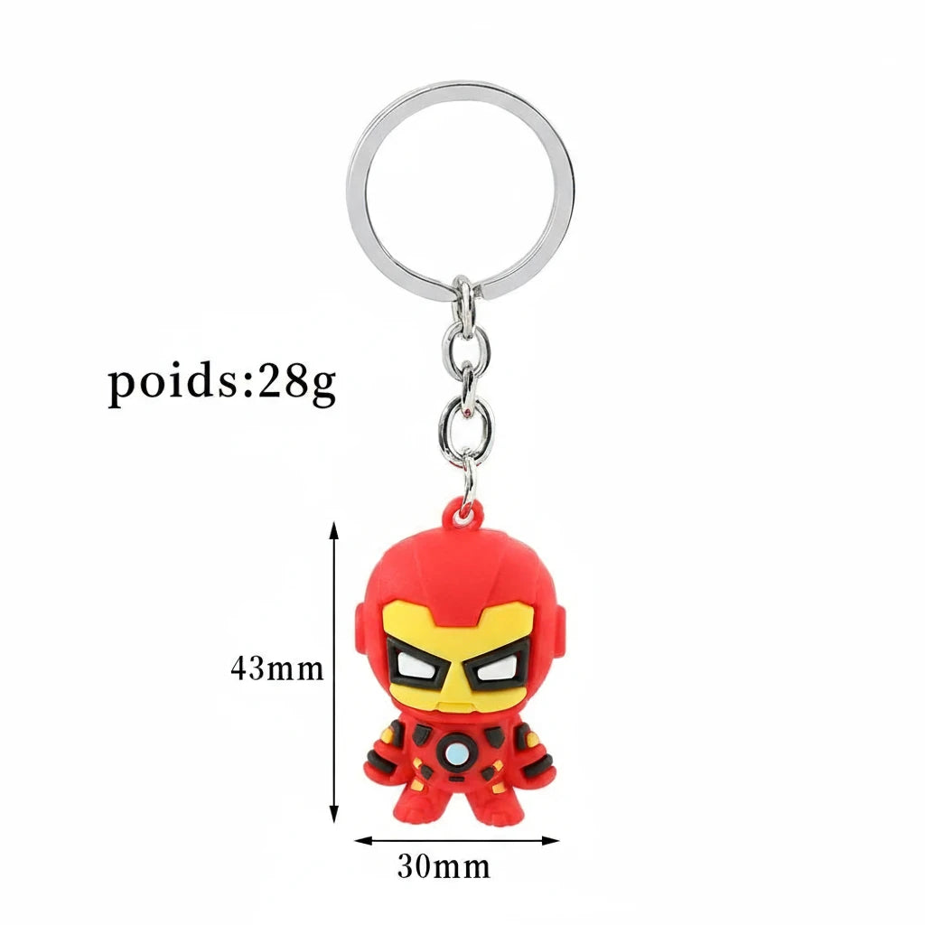 Porte-clés Marvel en silicone