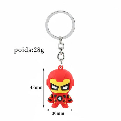 Porte-clés Marvel en silicone