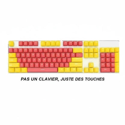 Keycaps ergonomiques pour clavier gamer rétroéclairé