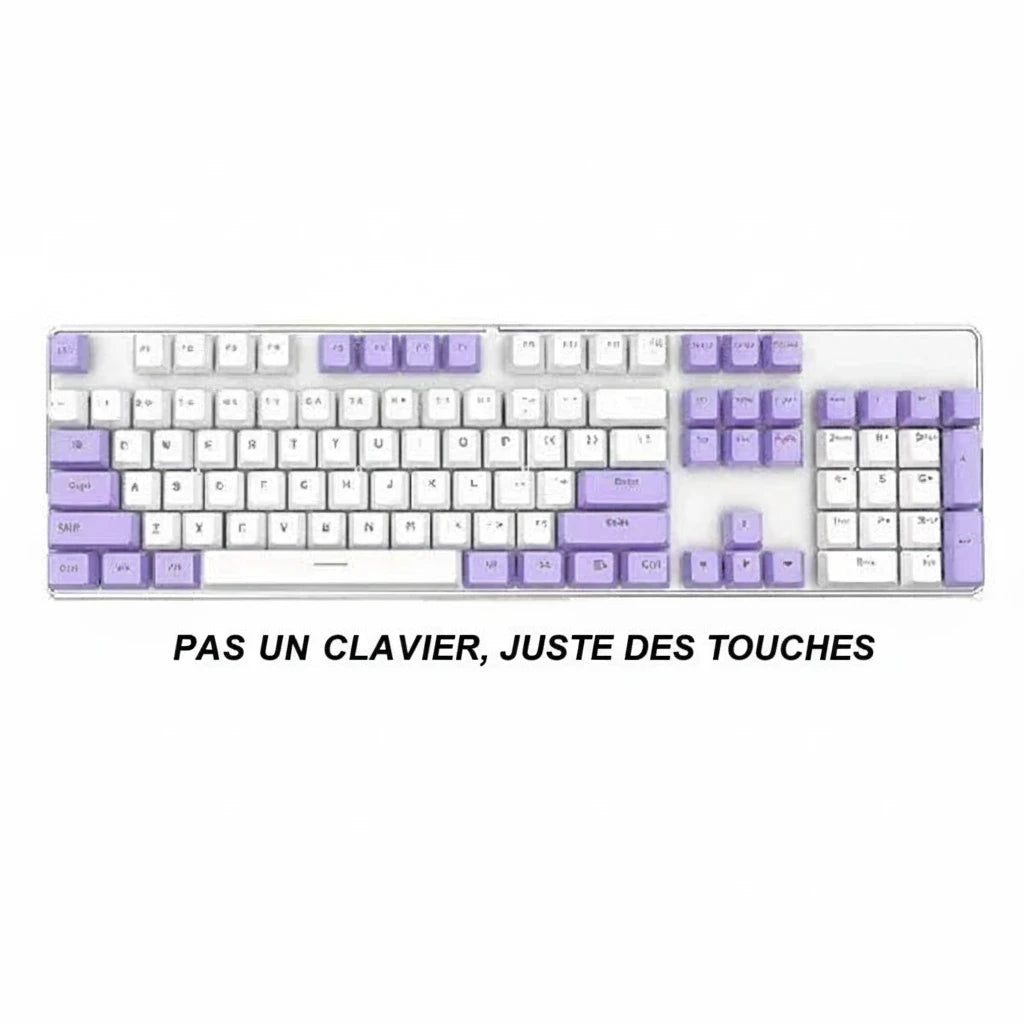 Keycaps pour clavier mécanique avec design transparent