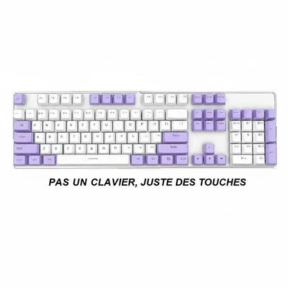 Keycaps pour clavier mécanique avec design transparent