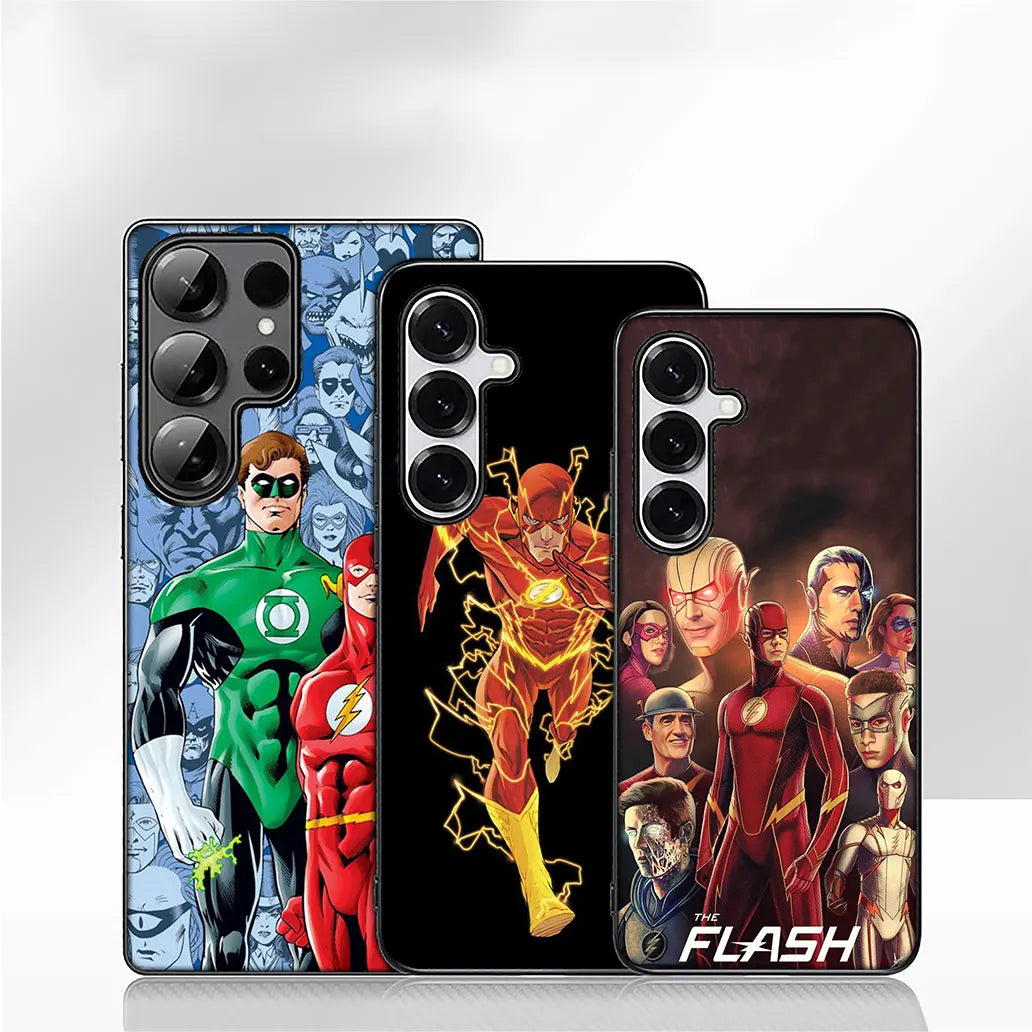 Coque iPhone 13 The Flash logo éclairs jaunes