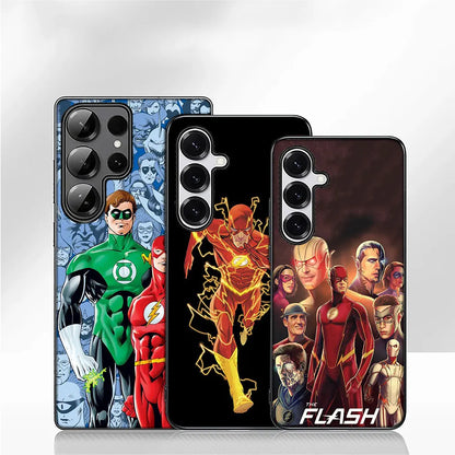 Coque iPhone 13 The Flash logo éclairs jaunes