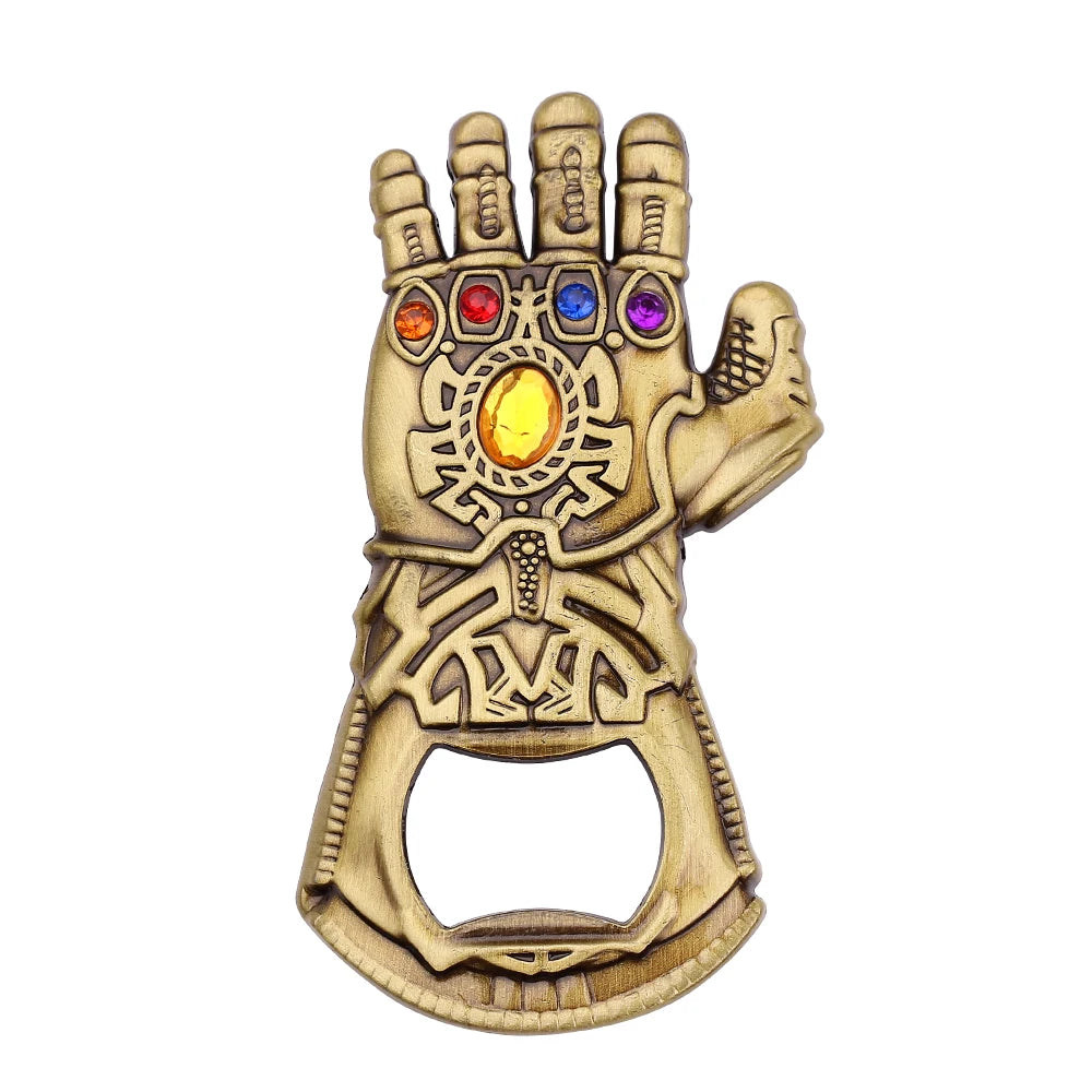 Porte-clés Avengers Thanos doré robuste et élégant.