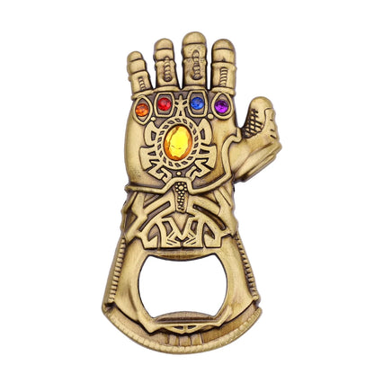 Porte-clés Avengers Thanos doré robuste et élégant.