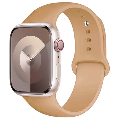 Bracelet iWatch en silicone jaune – compatible toutes séries