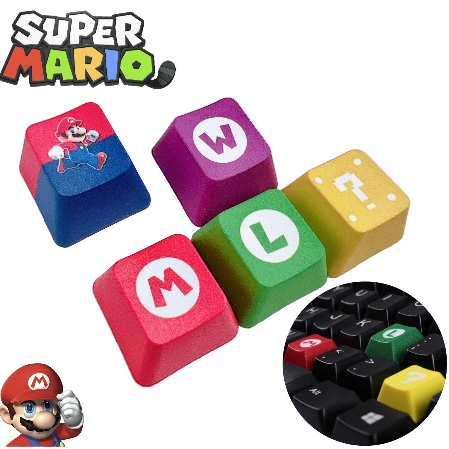 Figurine Super Mario Bros keycaps