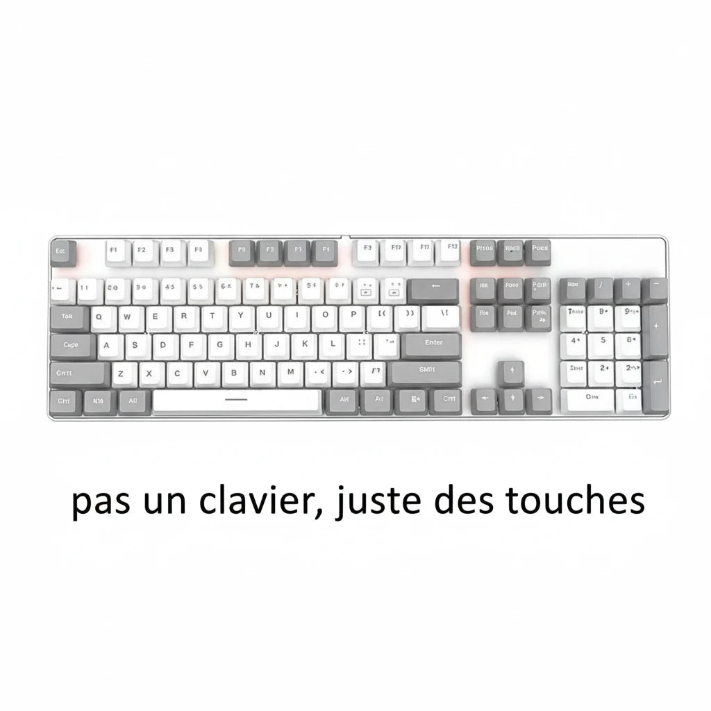 Keycaps ergonomiques ABS pour clavier mécanique rétroéclairé