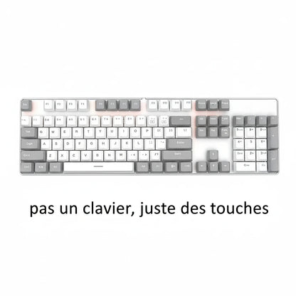 Keycaps ergonomiques ABS pour clavier mécanique rétroéclairé