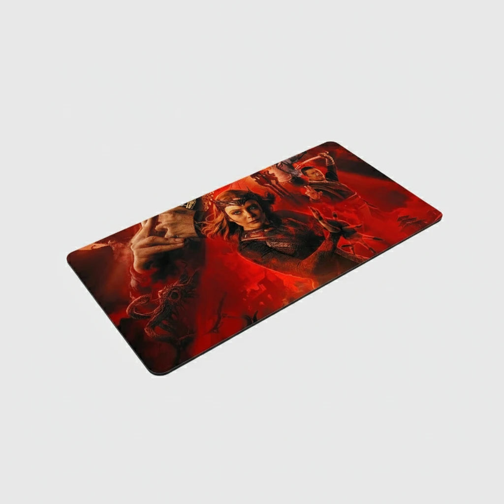 Tapis de souris Marvel Scarlet Witch  – grand tapis de bureau antidérapant en caoutchouc HD