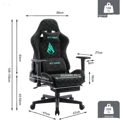 chaise gamer roulette repose main