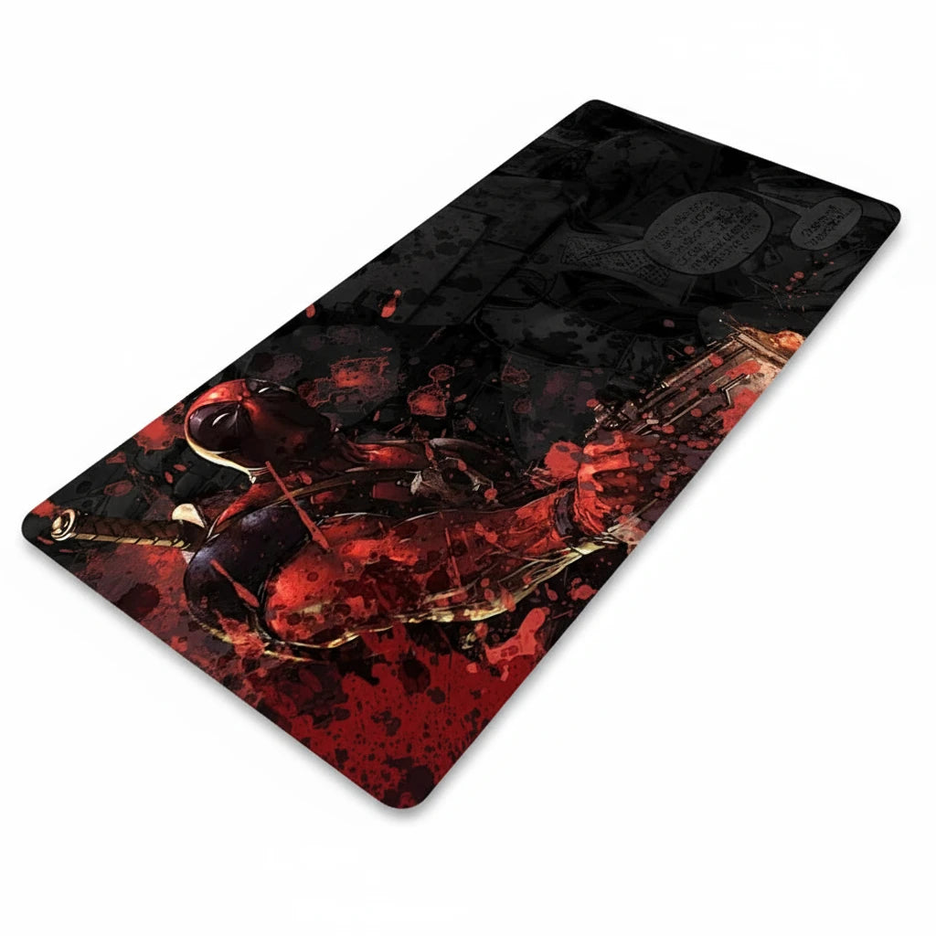 Tapis de bureau Marvel – motif Deadpool HD avec texture douce et résistante