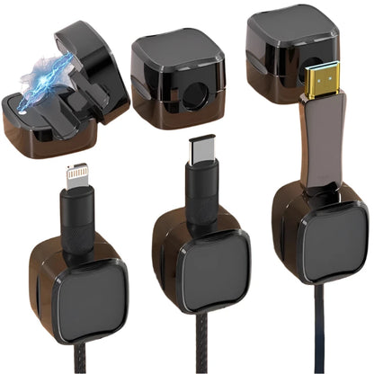range cable en cube noir 6 pieces