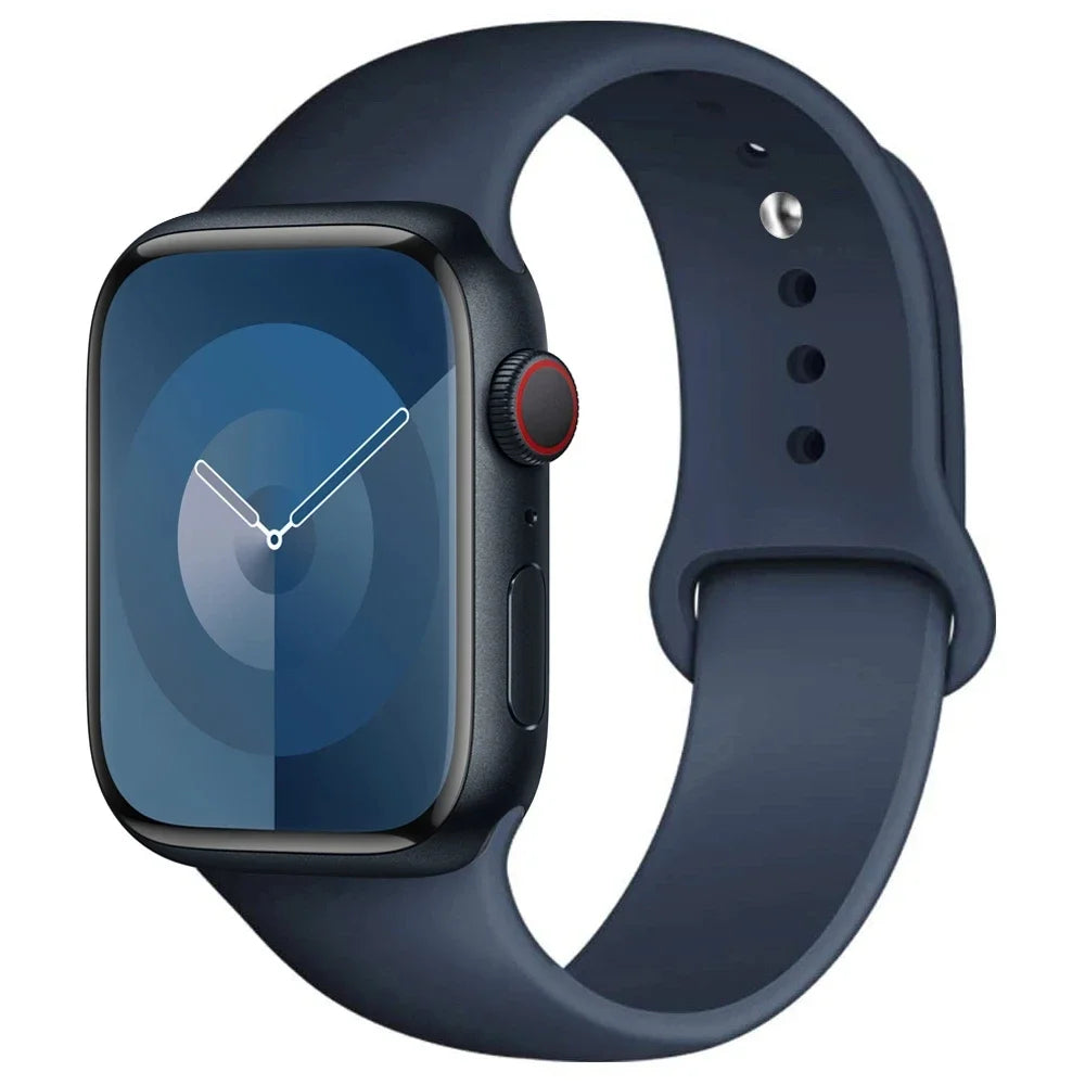 Bracelet silicone Apple Watch 38 mm – style minimaliste