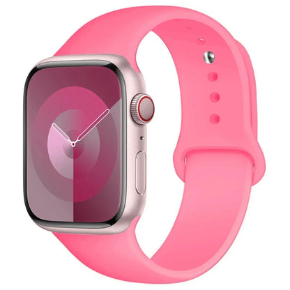 Bracelet Apple Watch silicone blanc – style unisexe