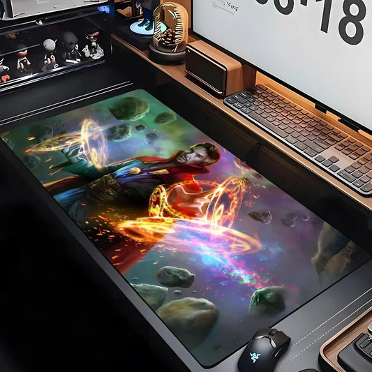 Doctor Strange Mouse Pad XXL Gamer Gaming PC Computer Otaku Locking Edge DIY Customized Photo Laptop Notebook Desk Mat