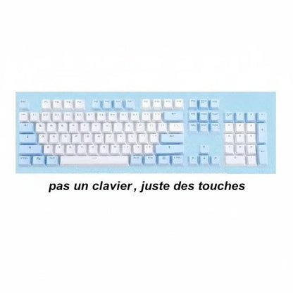 Touches vierges pour clavier mécanique rétroéclairé RGB