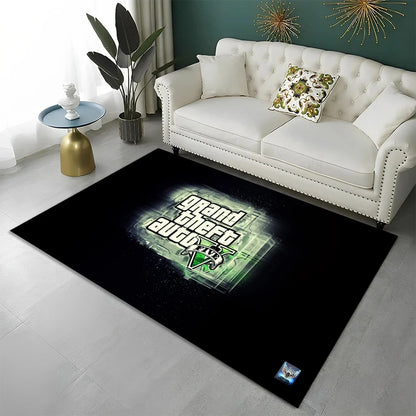 Tapis sol gamer GTA 5 fond noir