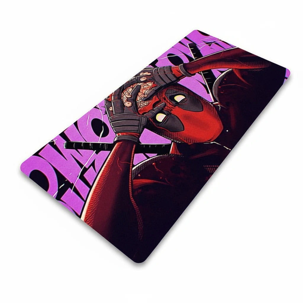 Tapis de souris antidérapant Deadpool – caoutchouc naturel et bords cousus renforcés